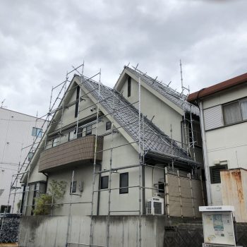 大阪府枚方市 A様邸屋根足場工事